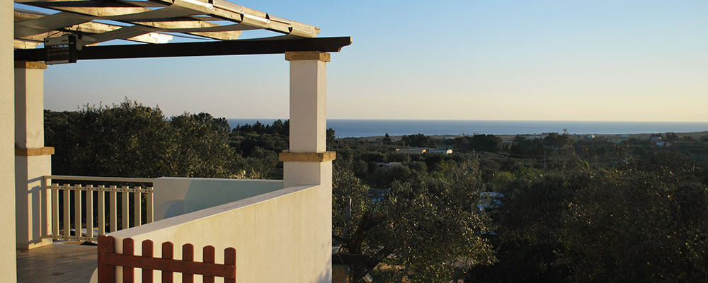 Panoramablick vom Residence auf das Meer