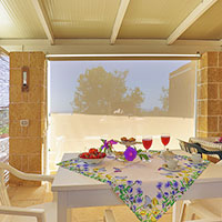 Le cabanon avec la cuisine
