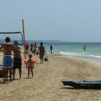 Plage équipée