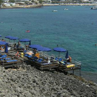 Plage rocheuse de Leuca