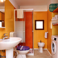 Salle de bain ext&eacute;rieure